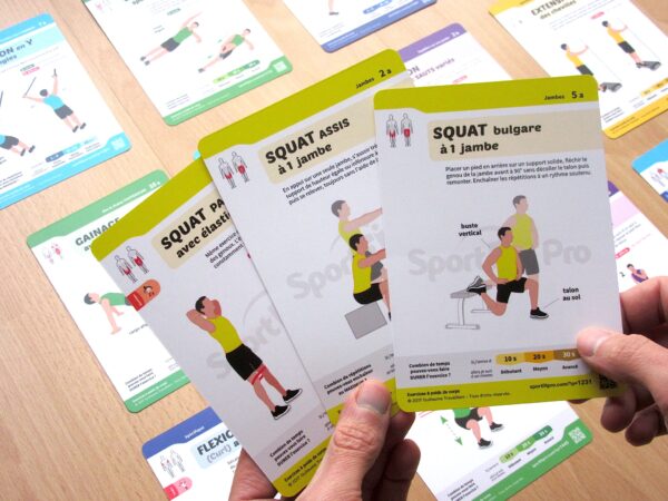 Image boutique - Fiches SportFitPro - PdC situ 2 Fiches Musculation - EXERCICES À POIDS DE CORPS