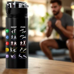 Gourde-Metal-Edition-Fitness-1_1s Gourde sport en métal inox 750 ml avec exercices imprimés – Édition FITNESS